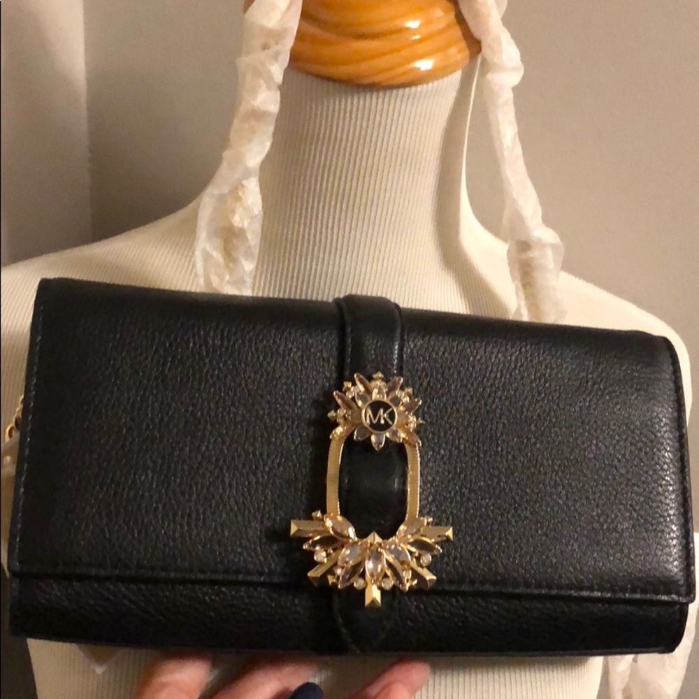 Michael Kors Bellamie large clutch brand new